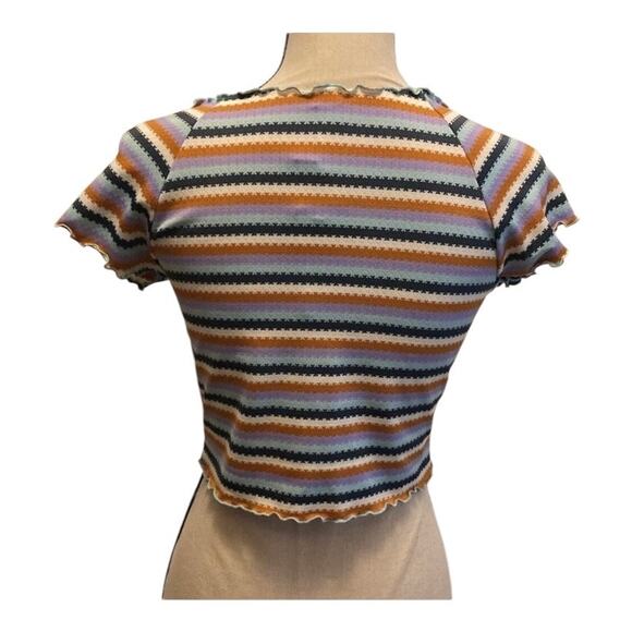 Anthropologie L*Space wildflower top crop top rashguard Y2K vibes dainty XL - Picture 5 of 8